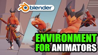 How I create simple environment for my animations projects