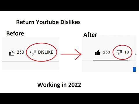 How To Return Youtube Dislikes [WORKING 2022] - YouTube