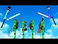 We Battle the Teenage Mutant Ninja Turtles with Lightsabers in People Playground!