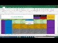 how to create class schedule make time table រៀបចំកាលវិភាគដោយខ្លួនឯង