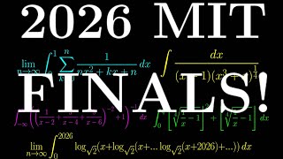 Solving ALL 2026 MIT Integration Bee Finals Problems