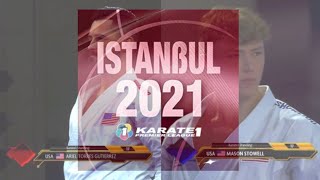 Karate 1 Istanbul 2021 Bronze Male Kata Ariel Torres Gutierrez (USA) vs Mason Stowell (USA)