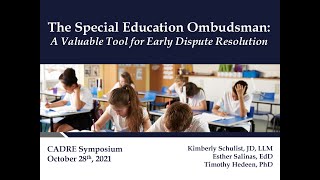 6.4 The Special Education Ombudsman