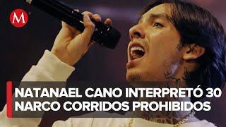 Natanael Cano canta "Cuerno Azu lado" pese a amenazas