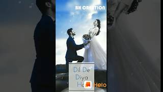 Dil De Diya Hai | Very Romantic Heart Touching Song |Whatsapp Status Video