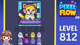 Pixel Flow Level 812 Solution Walkthrough