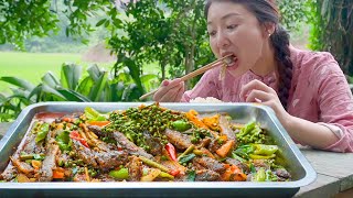 小雨買泥鰍搭配泡菜，做麻辣耙泥鰍，鮮香下飯，不擺了！ 【市民朱小雨】