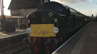 40013 Drag 20309 + 20308 + 20312 + 37703 pass through Kiveton Park railway station