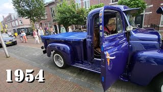 INTERNATIONAL HARVESTER R-100 1954. Oldtimer Day Alphen a/d Rijn. Vintage Cars. Retro Walk.