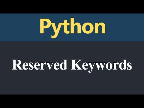 Reserved Words In Python Hindi Empower Youth