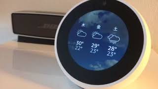 Amazon echo Spotで明日の天気は？