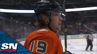 Ducks' Troy Terry Swerves Through Defence Before Unloading Perfect Shot For Goal