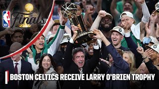 Boston Celtics receive Larry O'Brien Championship Trophy 🏆 [FULL CEREMONY] | 2024 NBA Finals