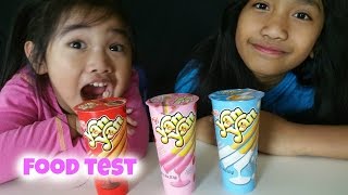 YUMMY YanYan Chocolate, Strawberry \u0026 Vanilla Creme dip by Meiji : FOOD TESTING