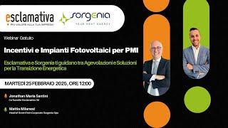 Incentivi e impianti fotovoltaici per PMI - Esclamativa e Sorgenia ti guidano