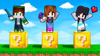 PEQUENOS NO DESAFIO DE LUCKY BLOCK!