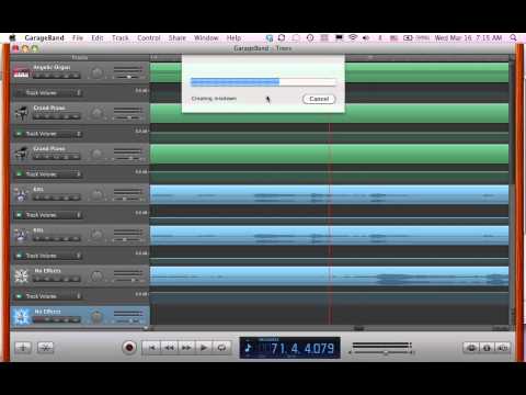 Creating WAV files in GarageBand Creating WAV files in GarageBand