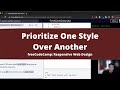 Prioritize One Style Over Another (Basic CSS) freeCodeCamp tutorial
