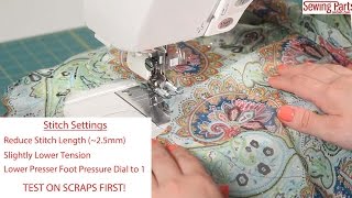 Sewing Minis (Ep 7): How to Sew Sheer Fabric