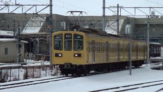 近江鉄道　800系807F(元西武鉄道401系）　貴生川行　＠米原　2011/1/30