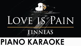 Finneas - Love Is Pain - Piano Karaoke Instrumental Cover With Lyrics