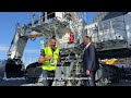 first look at liebherr s 9300 brand new excavator at bauma 2022 expo 4k