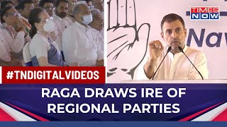 Rahul Gandhi Claims Only Congress Can Challenge BJP As Regional Parties Lack 'Ideology
