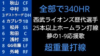 超重量打線！西武ライオンズ25HR以上1-9応援歌