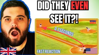 British Guy Reacts to MLB CRAZY Millisecond Reactions