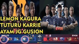 Kagura Lemon is Back !! RRQ.O2 vs EVOS Match 1 MPL Indonesia 2018 Season 2