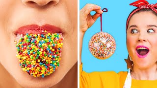 SWEET CANDY HACKS! || Funny Christmas Hacks And DIYs by 123 Go! Live