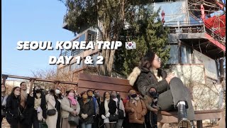 FIRST TIME TO TRAVEL ALONE | SEOUL KOREA DAY 1 \u0026 2 🇰🇷 | JANUARY 2023