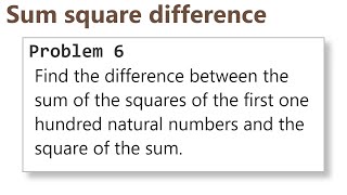 Project Euler: Problem 6 (C/C++)