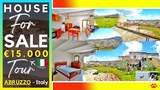 Buy Your Home in Italy: €15K 4-Bedroom House with Garden, Panoramic Terrace \u0026 Garage in the Hills