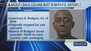 Bath Police announce largest crack cocaine arrest in department’s history