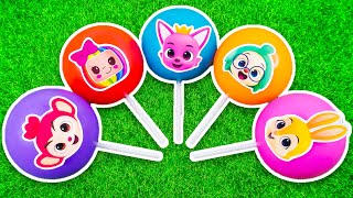 Some Lot's of BIG Candy Shop lollipops Satisfying Video | Rainbow Yummy Candy Hogi Pinkfong Lollipop