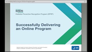 Webinar: Successfully Delivering an Online Program