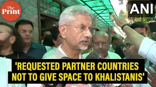 'Not good for us, them, or our ties'-Jaishankar on Indian diplomats' names in pro-Khalistani posters