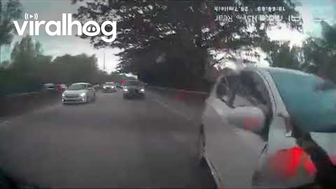 Dashcam Captures Rear End Collision Viralhog Youtube