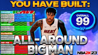 GAME BREAKING REBIRTH ALL-AROUND CENTER BUILD IN NBA 2K23! INSIDE-OUT PLAYMAKER CREATION (+8 BADGES)
