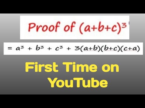 Proof Of ( A + B + C )^3 | A + B +c Ka Whole Cube Proof | Easast Way ...