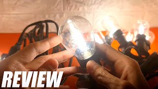 LITOM 48FT LED Outdoor String Lights Review 💡 17 Shatterproof Bulbs IP65 Waterproof Dimmable