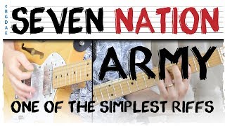 "7 Nation Army" Guitar Riff Tutorial - White Stripes | One of the first riffs you should learn