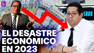 Perú cierra 2023 en recesión económica: "Tenemos un ministro mediocre", afirma congresista Anderson