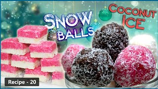 වරදින් නැතිව හැමොටම හදන්න පුළුවන් Snow balls \u0026 Coconut Ice