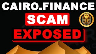 Cairo.Finance SCAM EXPOSED  - Cairo.Finance Scam or Legit Investment Project?