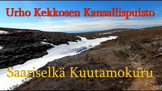 Saariselkä: Kuutamokurussa on Kesällä lunta. Urho Kekkosen Kansallispuisto