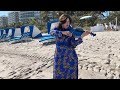 🎻 female violinist rivka miriam plays somewhere over the rainbow on electric violin miami beach