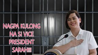 NAGPA KULONG NA SI VICE PRESIDENT SARAH SA QUAD COM!! SINAMAHAN ANG KANYANG KANANG KAMAY!!!