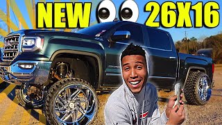 Jamar bought THE CHEAPEST 26x16 for his GMC Sierra | Introducing the Cateye 26x14